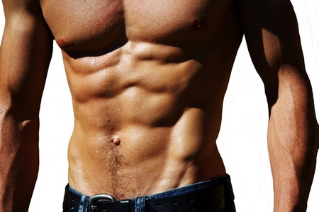 rippling male torso